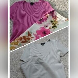 Bundle 2 skirt sets gray & pink 🩷🩶